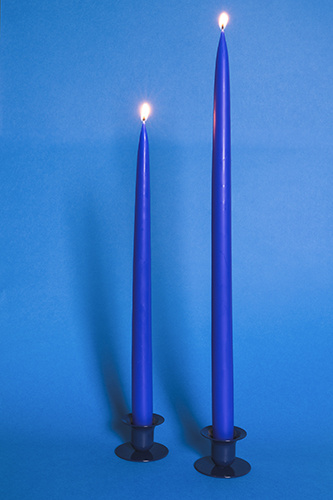 Miss Long Bell Candles Blue